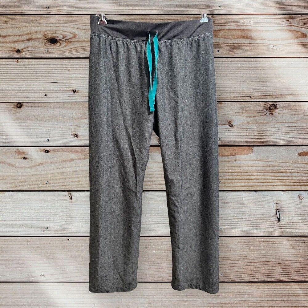 Figs Technical Collection Womens Pants Scrub‎ XS P  Gray Drawstring Elastic